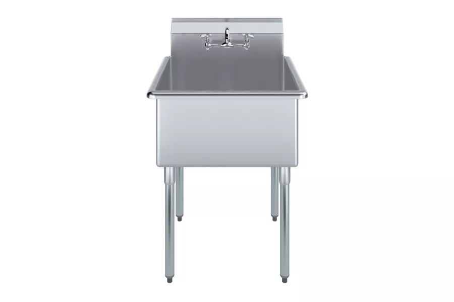 AmGood 27 in. x 27 1/2 in. Stainless Steel Utility Sink With